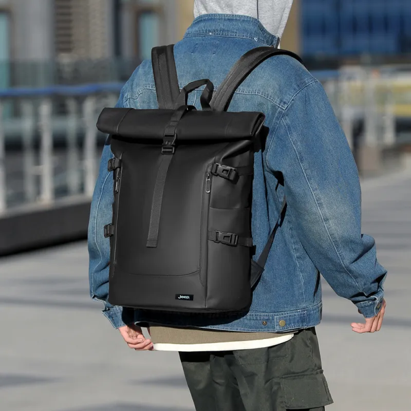 Jeep Nylon Backpack Unisex Multicolor-2