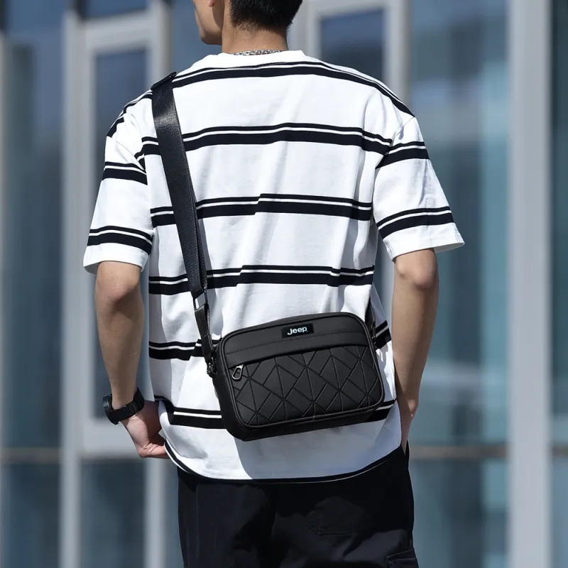Jeep Nylon Shoulder Bag, Crossbody Bag Unisex Multicolor-7
