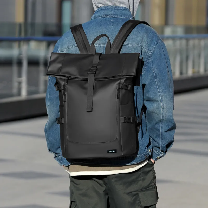 Jeep Nylon Backpack Unisex Multicolor-3