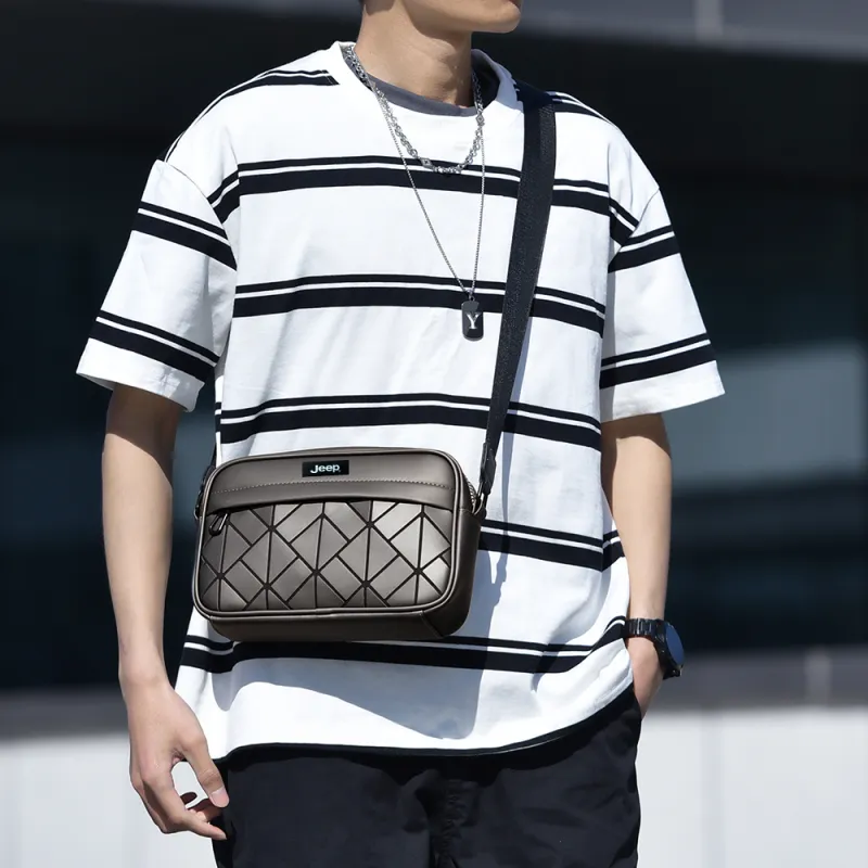 Jeep Nylon Shoulder Bag, Crossbody Bag Unisex Multicolor-10