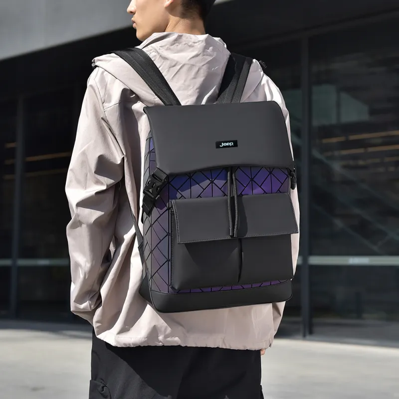 Jeep Nylon Backpack Regular Unisex Multicolor-2