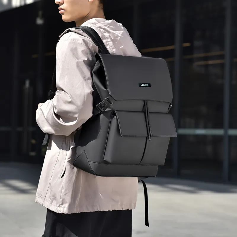 Jeep Nylon Backpack Regular Unisex Multicolor-7