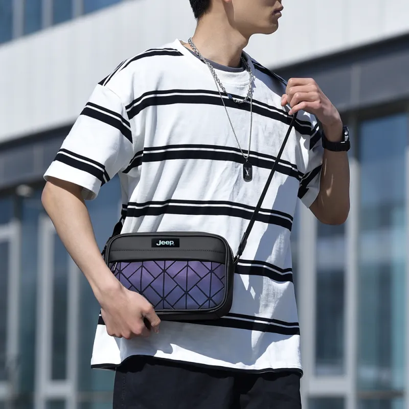 Jeep Nylon Shoulder Bag, Crossbody Bag Unisex Multicolor-2