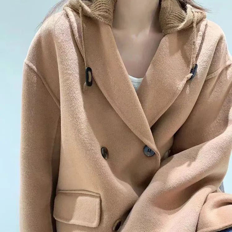 Katie Ermilio Coats Women's Camel-3
