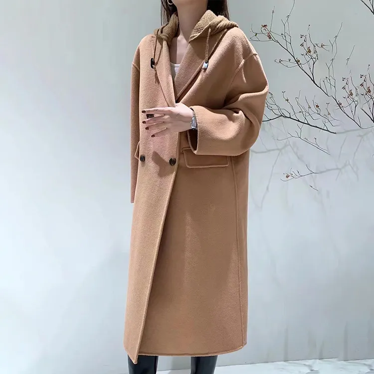 Katie Ermilio Coats Women's Camel-2