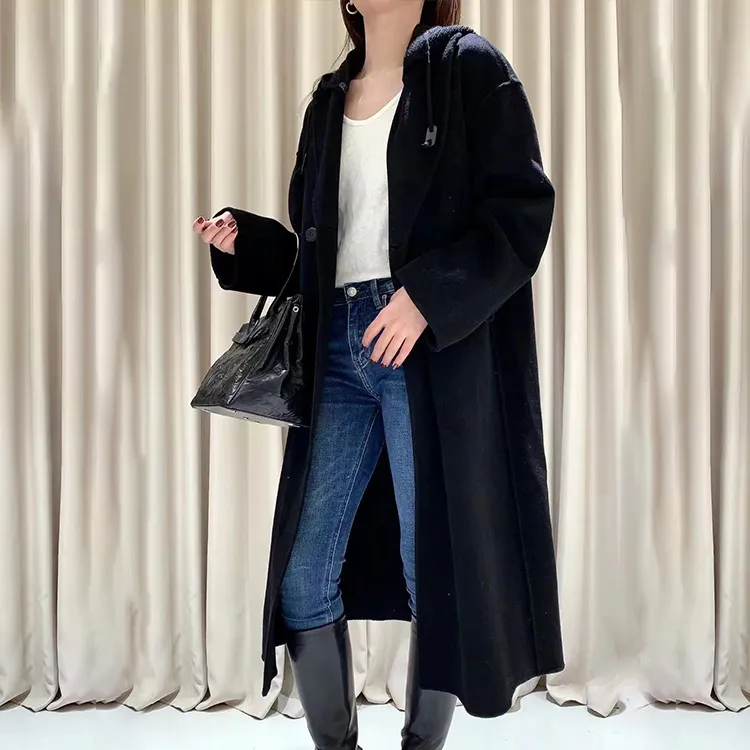 Katie Ermilio Coats Women's Black-3