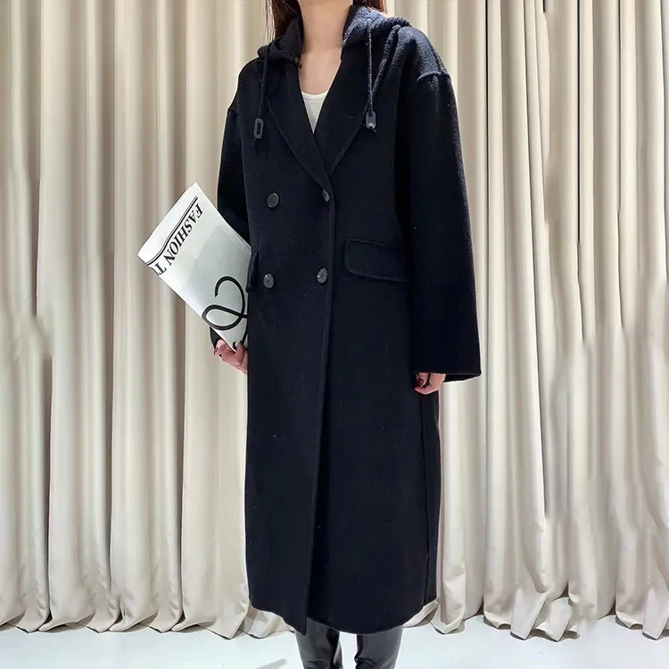Katie Ermilio Coats Women's Black-2