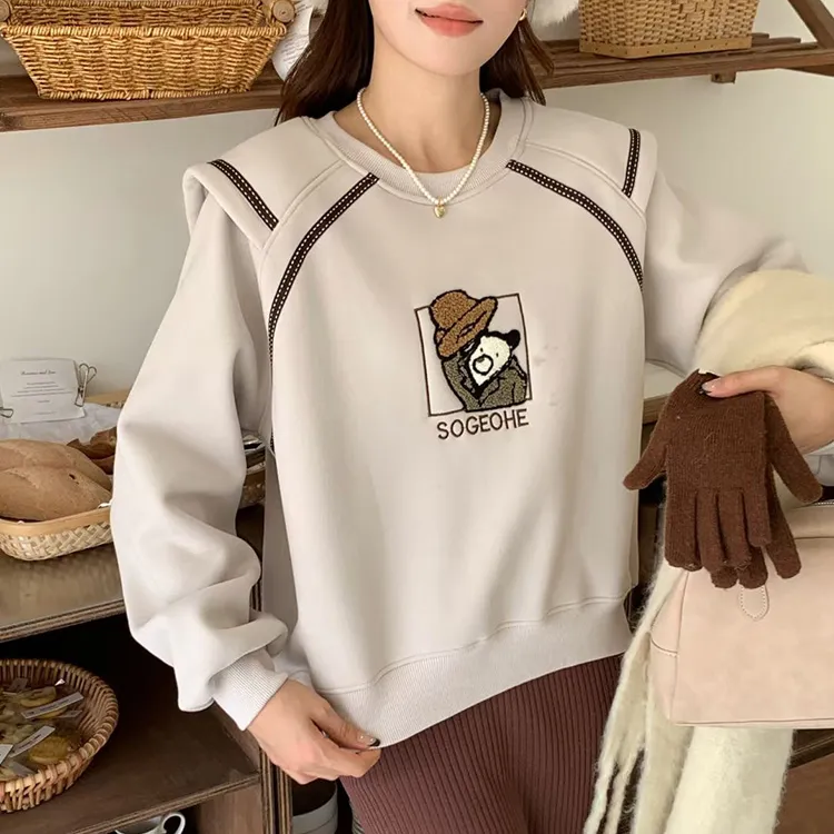 Katie Ermilio Sweatshirts Women's Apricot-2