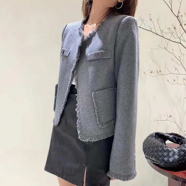 Katie Ermilio Jacket Women's Gray-2