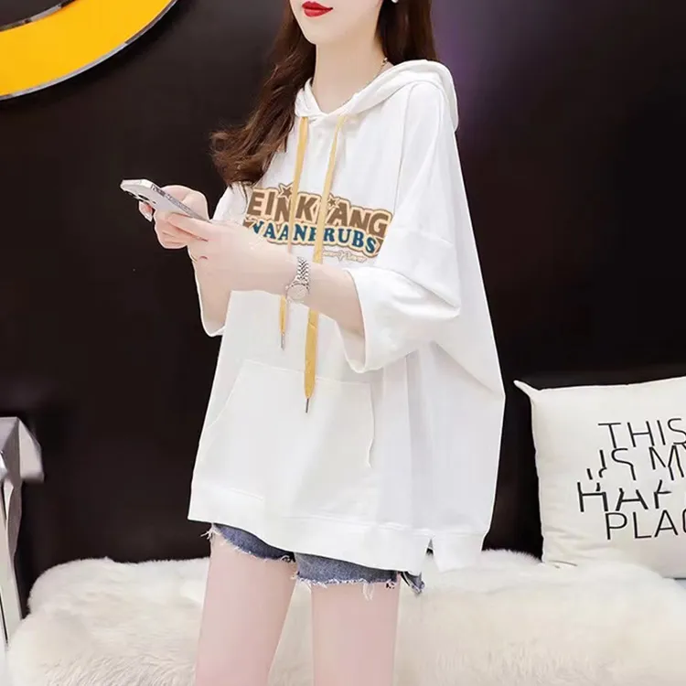 Katie Ermilio Drop Shoulder Sleeve T Shirt Women's White-2