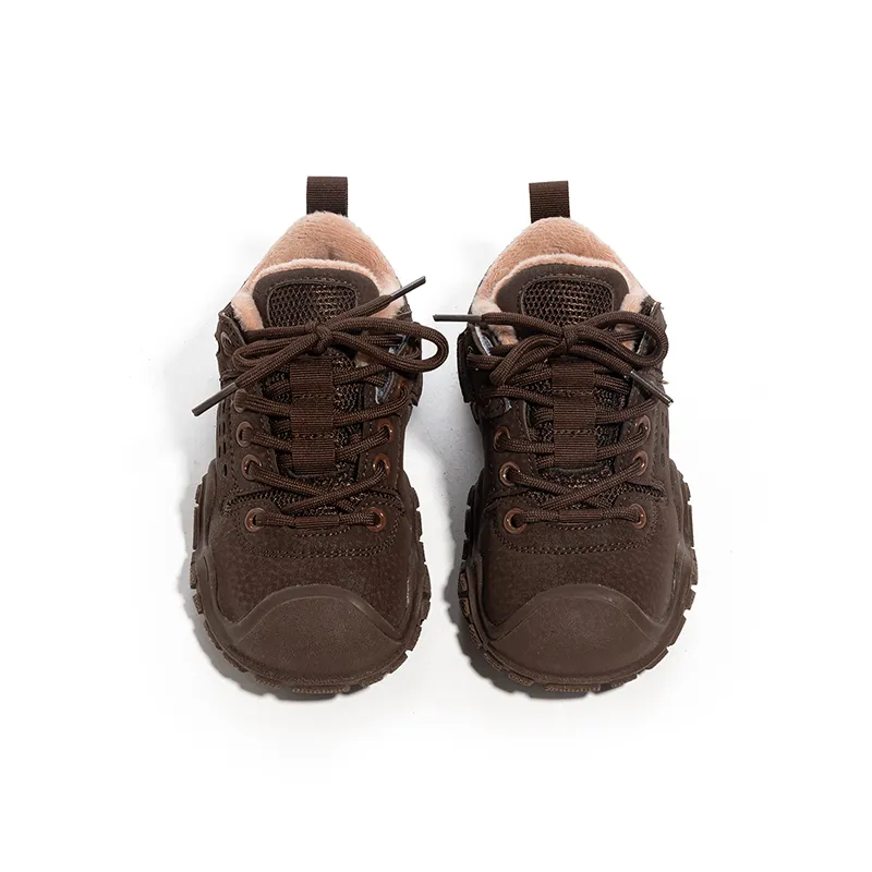 Babaya Anti Slip And Wear Resistant Warm Low Top Kids Lifestyle Shoes Brown Kids'-5
