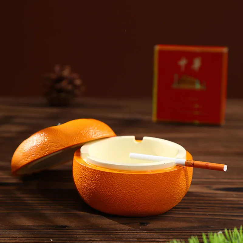 LUXFO Ashtrays Trendy With Lid Home Bedroom Tea Table Minimalist Style Cartoon Ornament-4