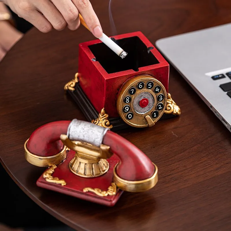 LUXFO Ashtrays Creative Individual Trendy Home Living Room High-Value With Lid Bar Ornament-7