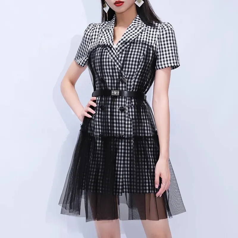 AUI Slim Fit Short Sleeved Dress Women's Black-2