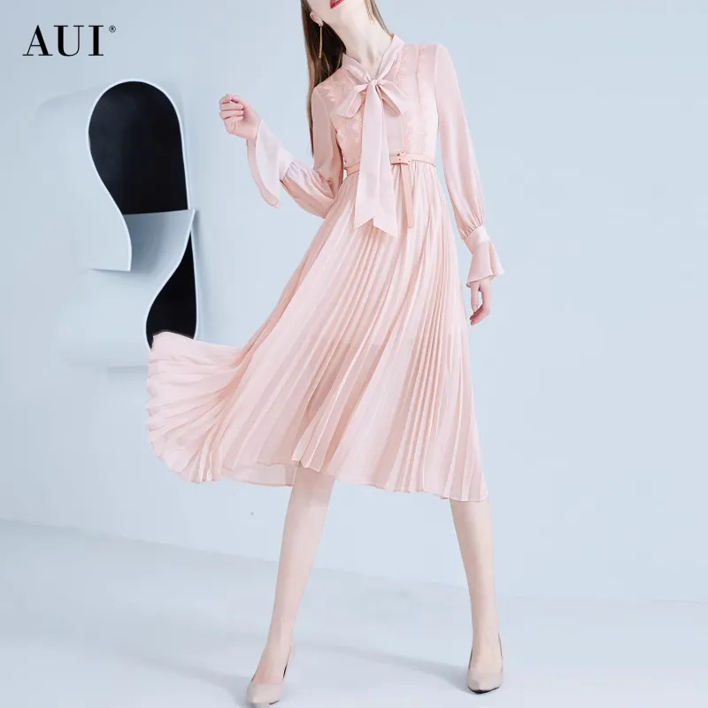 AUI Long Sleeved Dress Women's Pink-2
