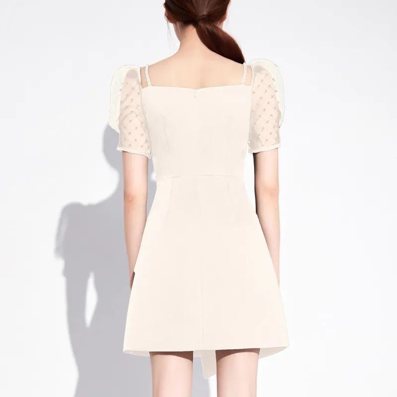 AUI Short Sleeved Dresses Women's Apricot-4