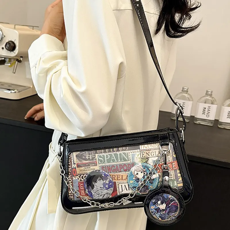 Barang Bear PU Ita Bag, Crossbody Bag, Shoulder Bag Women's Multicolor-5