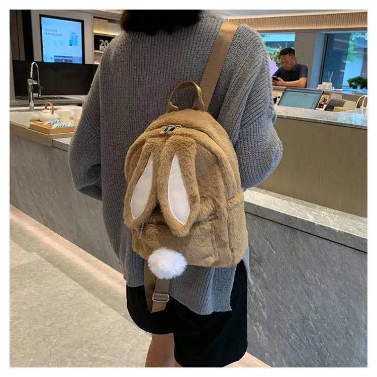 Barang Bear Plush Backpack Regular Unisex Multicolor-10
