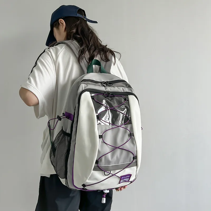 Barang Bear Nylon Fabric Backpack Regular Unisex Multicolor-4