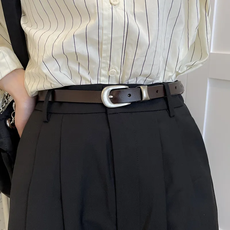 RX UVCUT Advanced Sensory Design Belt Korean Style New Arrival Jeans Unisex Wind Leather Belts Unisex-3