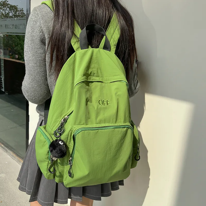 Barang Bear Nylon Backpack Unisex Multicolor-3