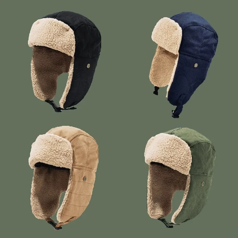 RX UVCUT Polyester Trapper Hats Unisex-1