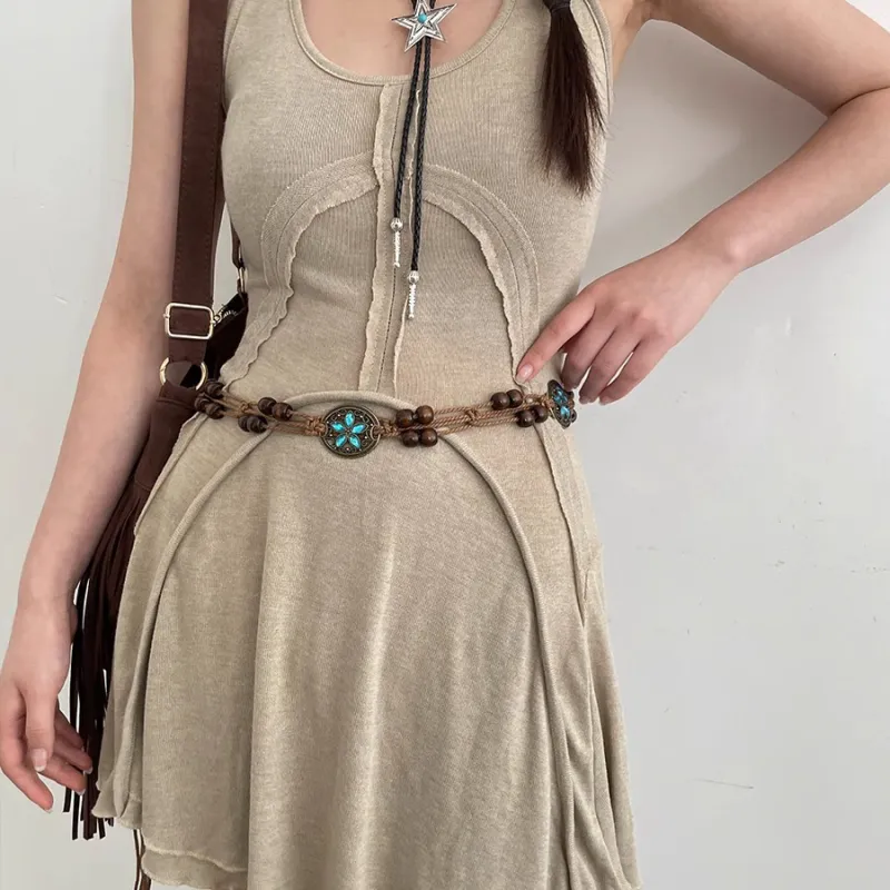 RX UVCUT Woven Ethnic Style Bohemian Belt Unisex-3