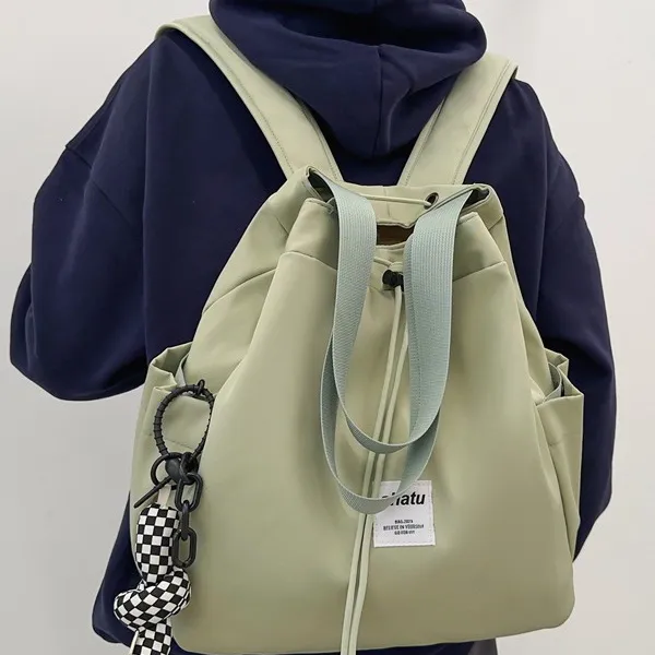 Barang Bear Nylon Portable One Shoulder Backpack Regular Unisex Multicolor-3