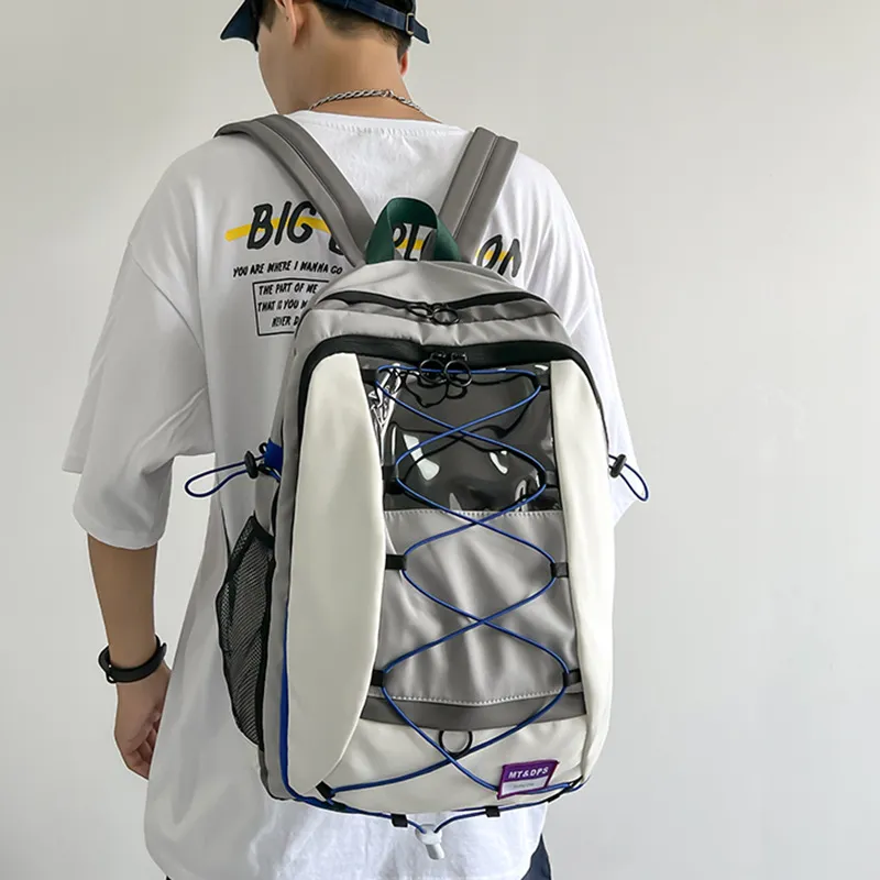 Barang Bear Nylon Fabric Backpack Regular Unisex Multicolor-1