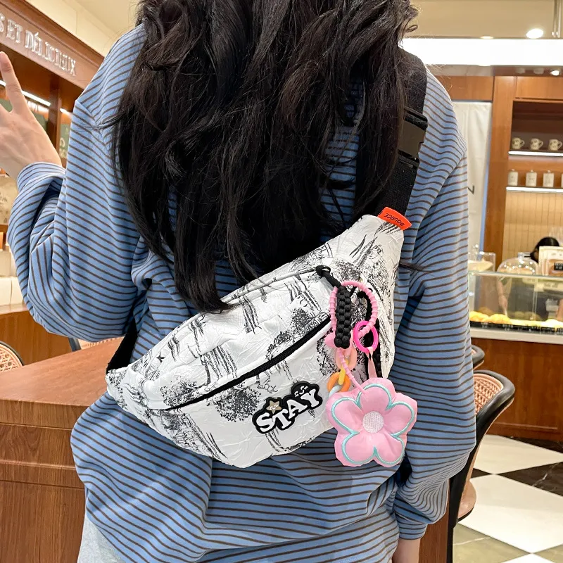 Barang Bear Nylon Sling Bag Regular Unisex Multicolor-2