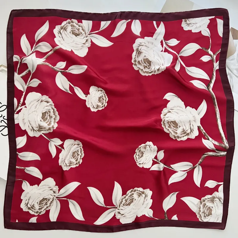 RX UVCUT Silk Scarves Unisex-4