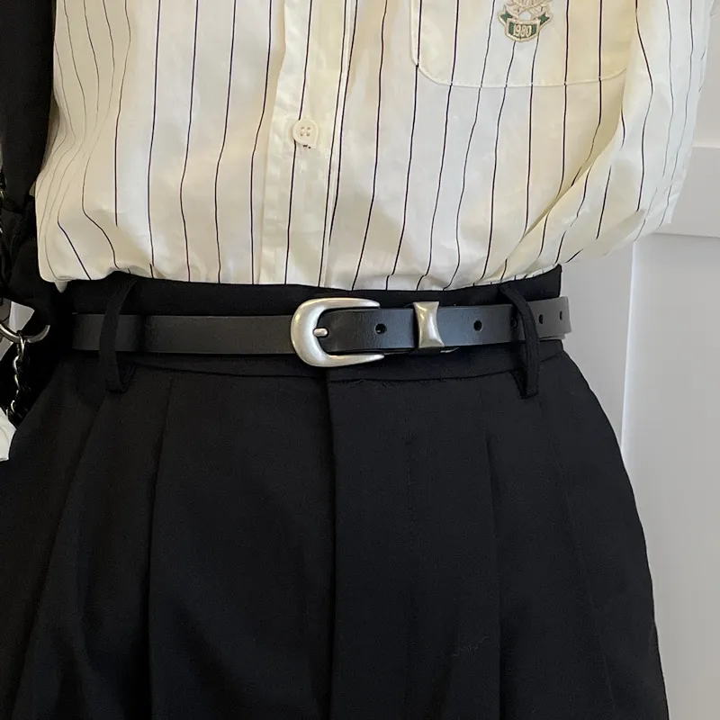 RX UVCUT Advanced Sensory Design Belt Korean Style New Arrival Jeans Unisex Wind Leather Belts Unisex-1
