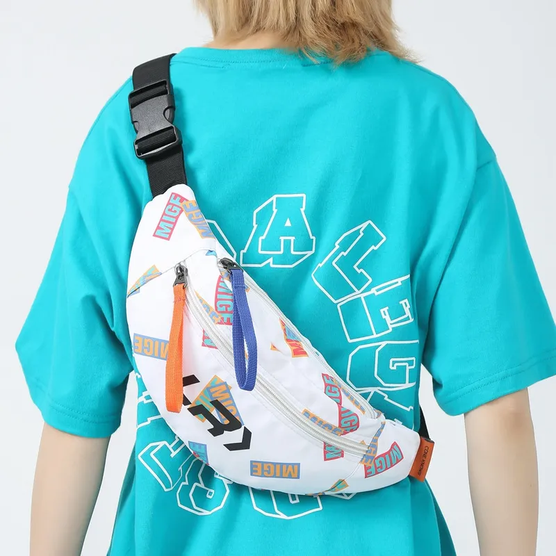 Barang Bear Nylon Crossbody One Shoulder Sling Bag Regular Unisex Multicolor-2