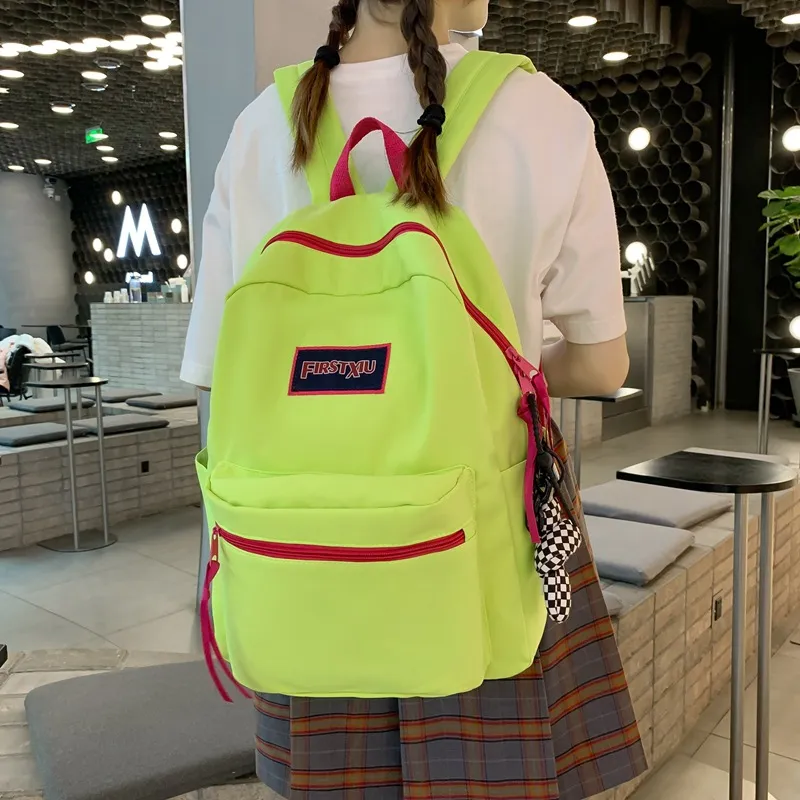 Barang Bear Nylon Backpack Regular Unisex Green/Blue/Black-1