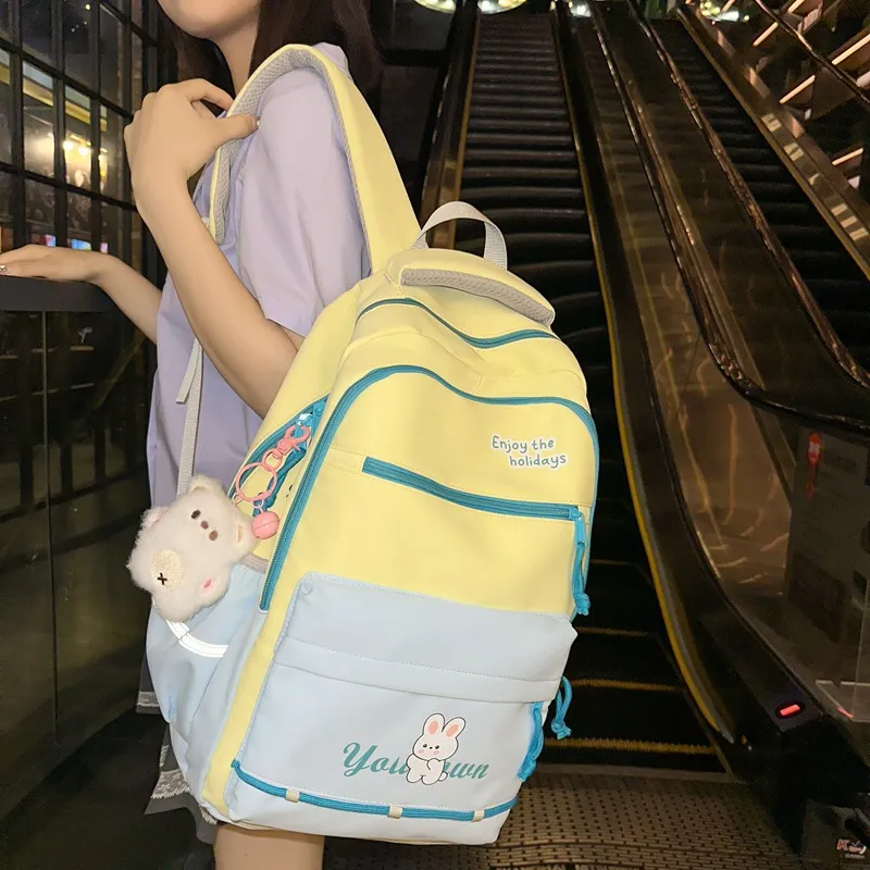 Barang Bear Nylon Backpack Unisex Multicolor-1