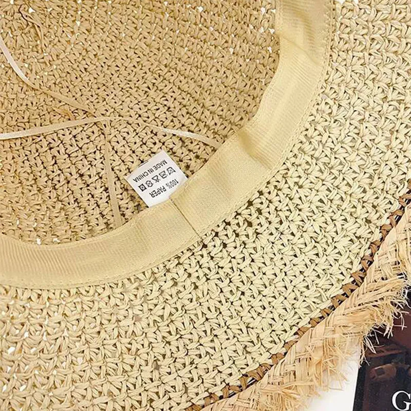 RX UVCUT Paper Made From Straw Bucket Hats Women's-3