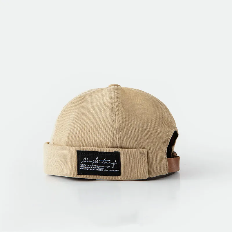 RX UVCUT Vintage Hats & Caps Brimless Landlord Hat Unisex-5