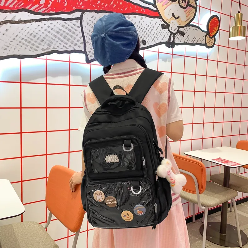 Barang Bear Polyester Cotton Blend Backpack Women's Multicolor-5