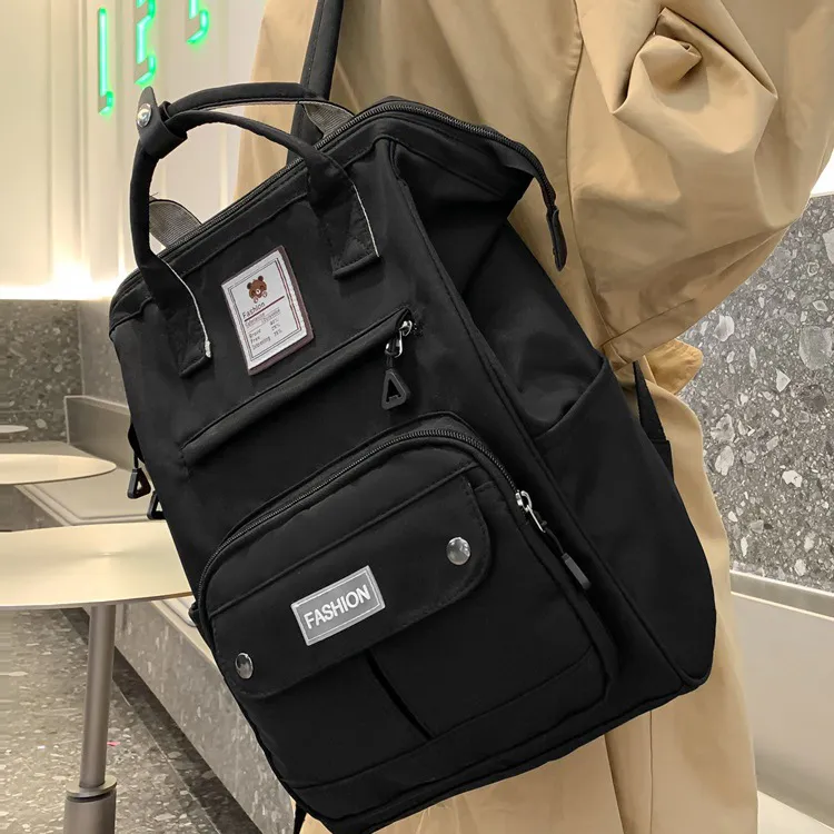 Barang Bear Nylon Backpack Unisex Multicolor-8