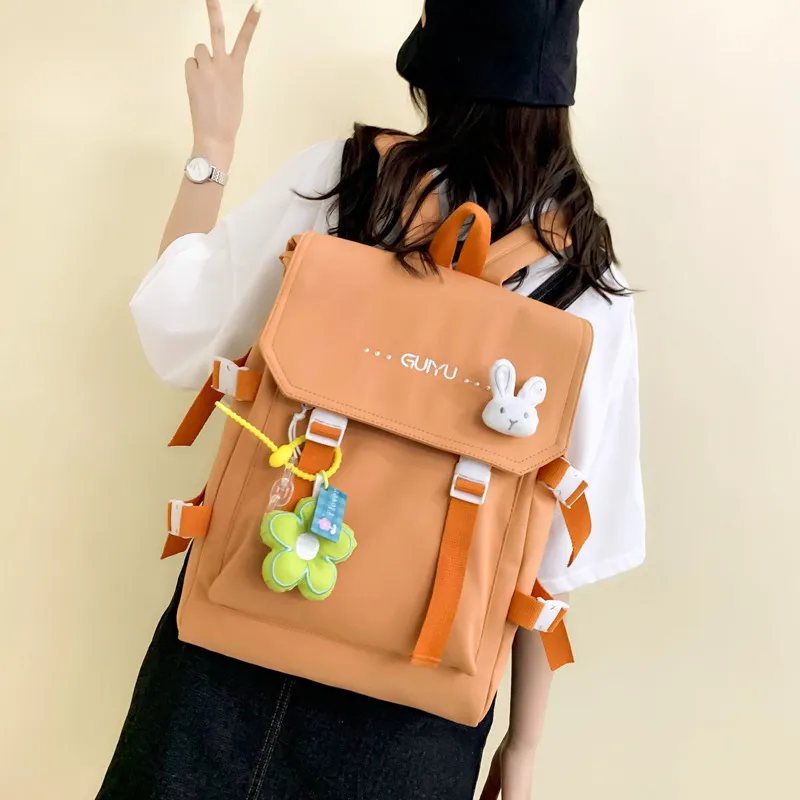 Barang Bear Nylon Backpack Regular Unisex Multicolor-2