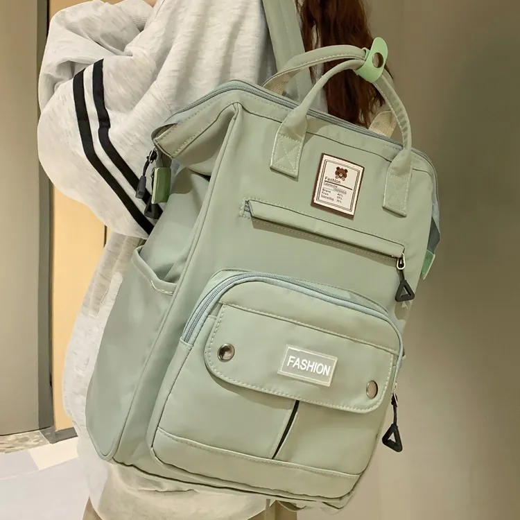 Barang Bear Nylon Backpack Unisex Multicolor-3