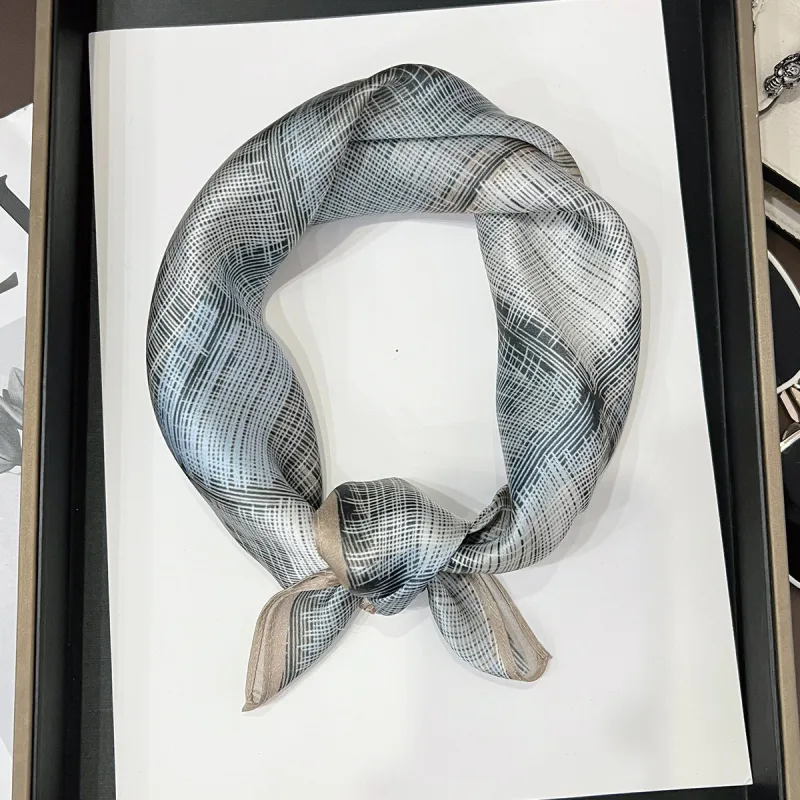 RX UVCUT Silk Silk Scarves Unisex-1