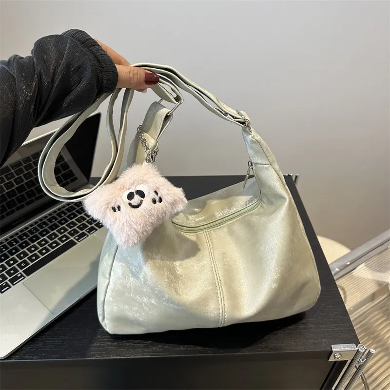 Barang Bear Suede Tote Bag Shoulder Bag Regular Women's Multicolor-9