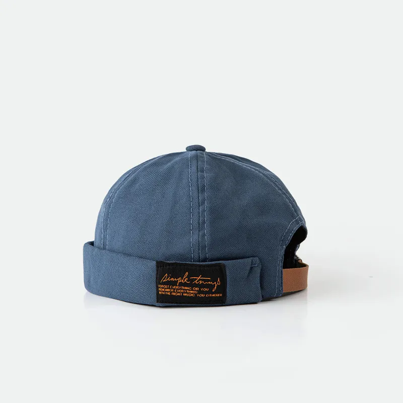 RX UVCUT Vintage Hats & Caps Brimless Landlord Hat Unisex-3