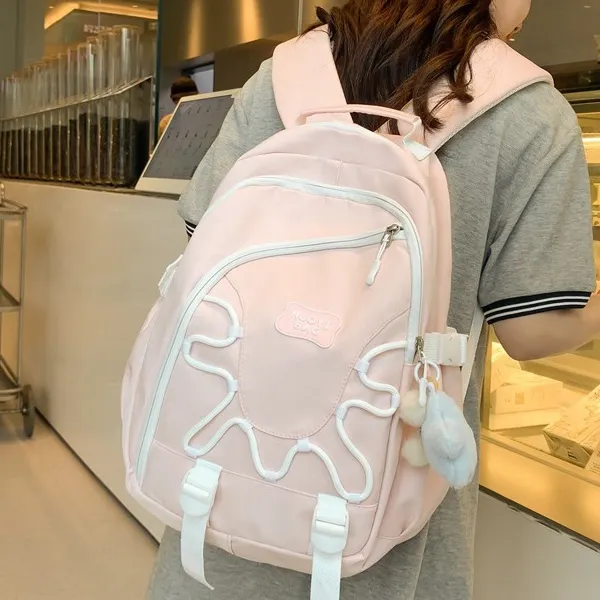 Barang Bear Nylon Backpack Regular Unisex Multicolor-8