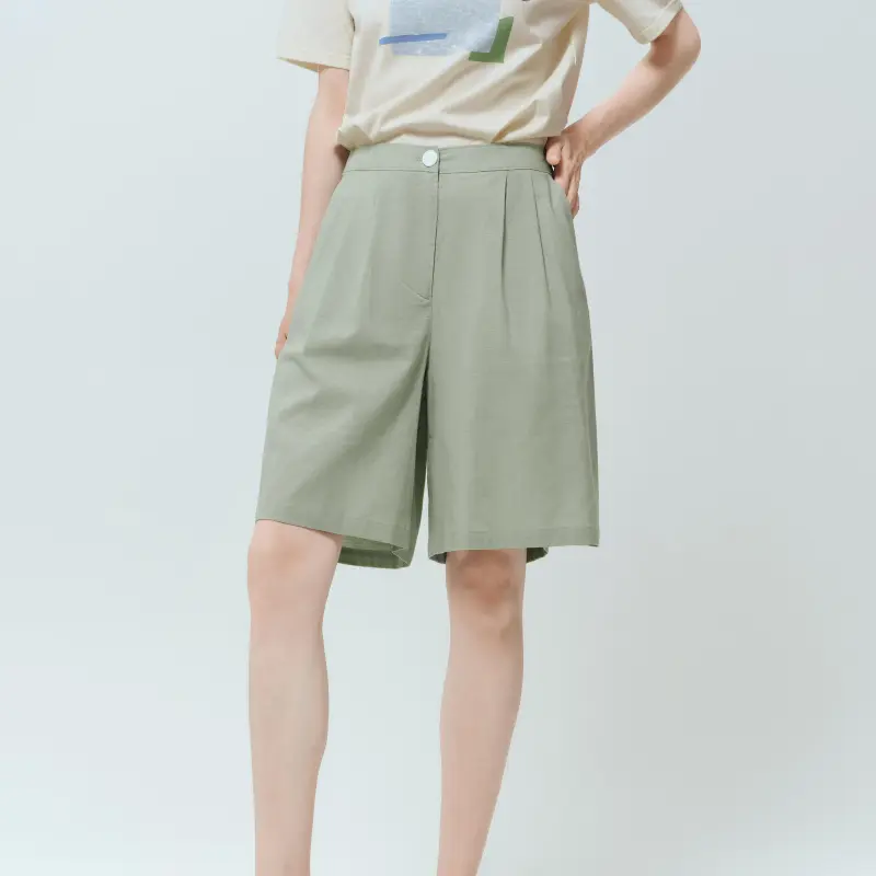 FINITY Casual Shorts Women's Green-5