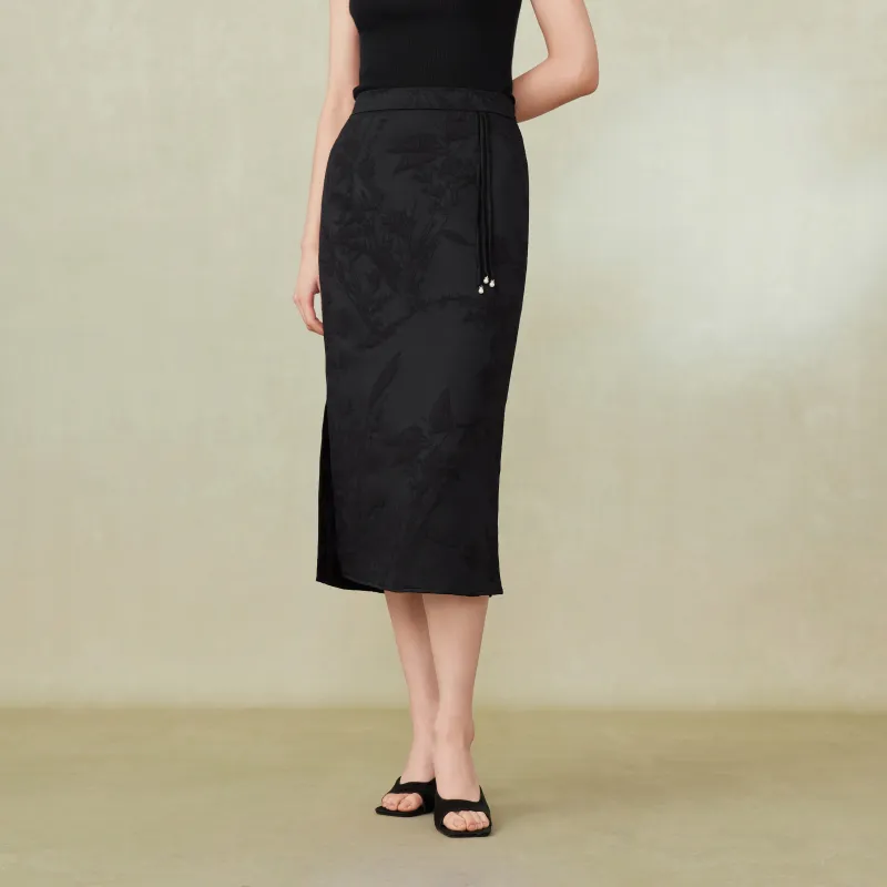 FINITY Casual Long Skirts Women's Black-2