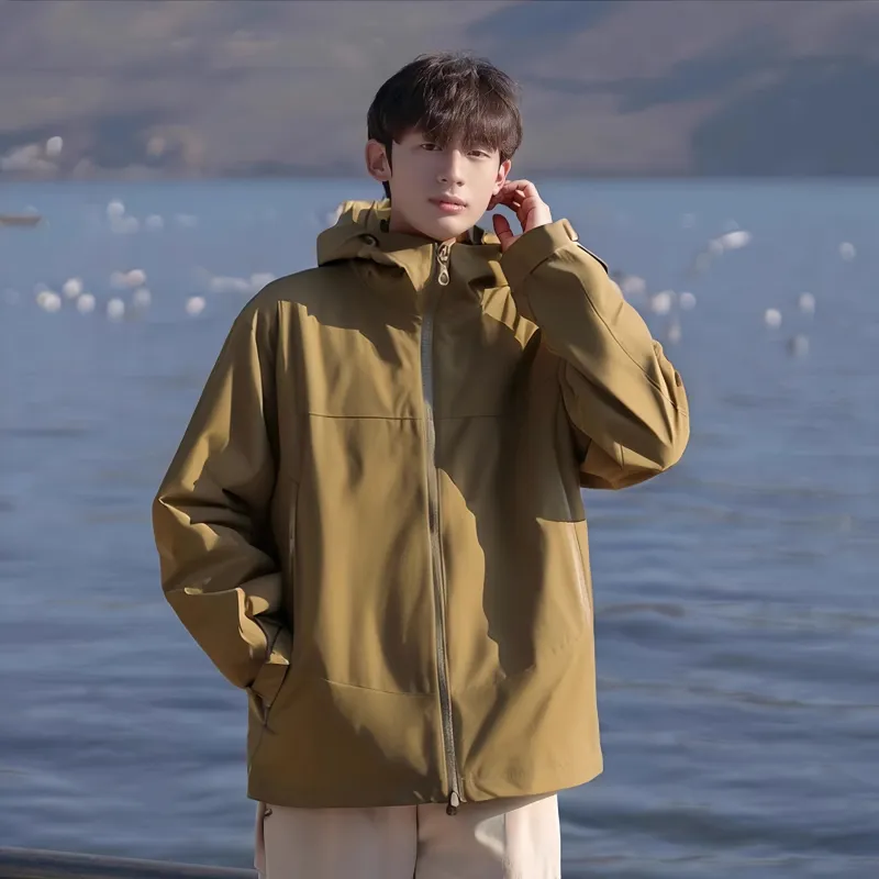 JUNGLE PANDA Water Resistant Windproof Breathable Wear Resistant Warm Windbreaker Jacket Unisex-5