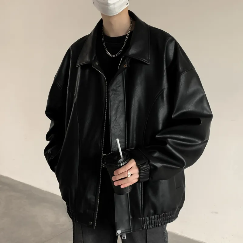 JUNGLE PANDA Leather Jacket Unisex-2