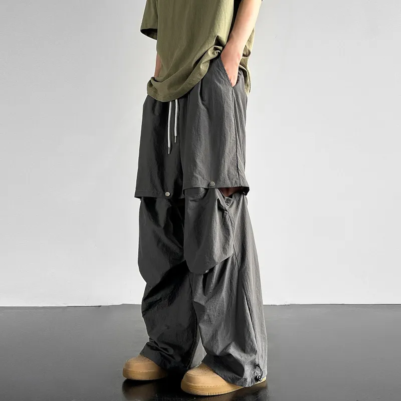 JUNGLE PANDA Knitted Sports Pants Unisex Black-10